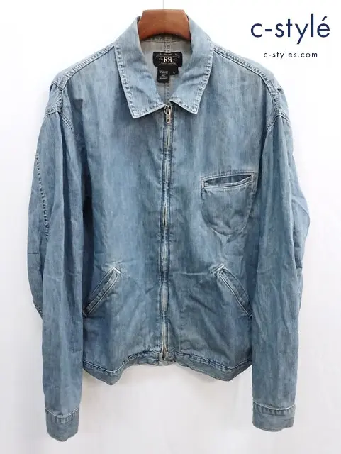 RRL ダブルアールエル デニムジャケット L インディゴ コットン ジップアップ USA製