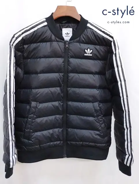 adidas アディダス ダウンジャケット L ブラック FL0004 キルティング