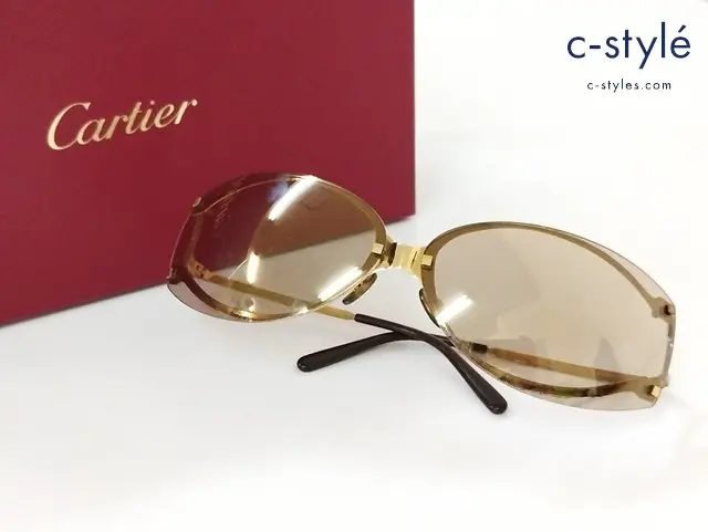 Cartier カルティエ サングラス 72□9 ゴールド 3761471