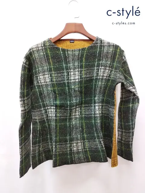 45R フォーティーファイブアール ウールタータンチェック切替ニット 0 マルチカラー 5118057 レディース