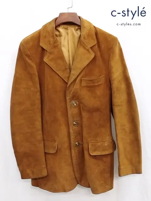 Schott ショット レザー テーラードジャケット 38 ブラウン スエード アメリカ製