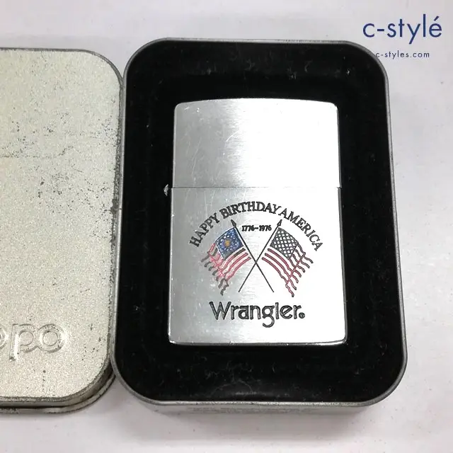 ZIPPO ジッポー オイルライター Wrangler アメリカ独立記念 1975 シルバー 喫煙具