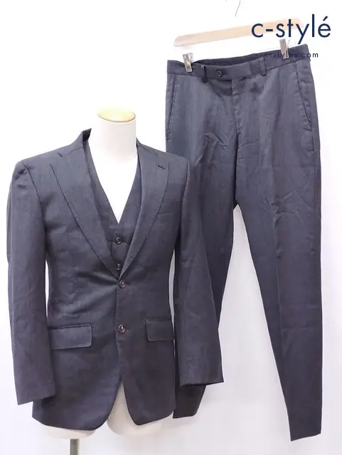 azabu tailor × MARLANE スリーピース セットアップ スーツ 上 042 A 下 082 グレー 麻布テーラー