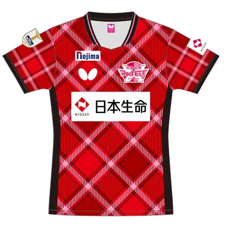 Nojima T League(ノジマTリーグ) 卓球 ユニフォーム 24-25 1st 日本生命レッドエルフ