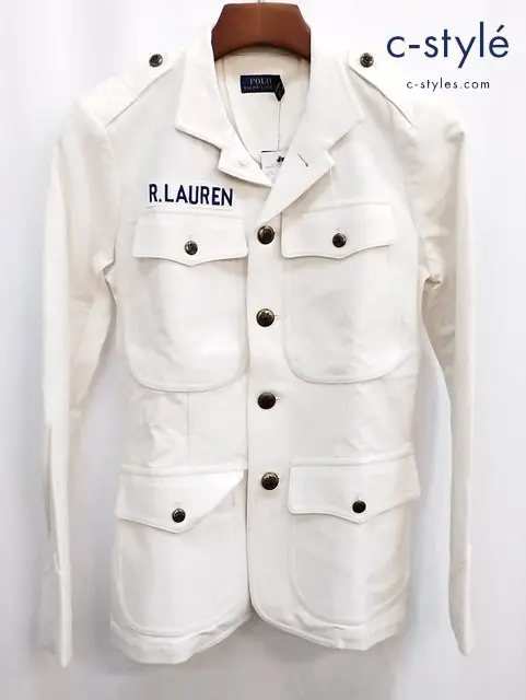 POLO RALPH LAUREN ポロラルフローレン サファリジャケット 4 ホワイト レディース