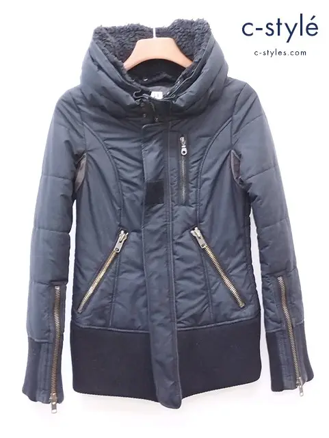 L.G.B. ルグランブルー ジャケット 1ブラック PARCHUTE DOWN JK4742M