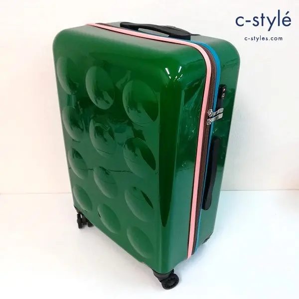 tsumori chisato ツモリチサト 新ネコドットキャリー グリーン CARRY キャリーバッグ