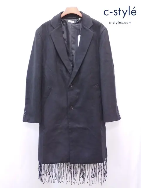 WILLY CHAVARRIA ウィリーチャバリア チェスターコート M ブラック