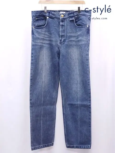 WILLY CHAVARRIA ウィリーチャバリア デニムパンツ L インディゴ 綿100％