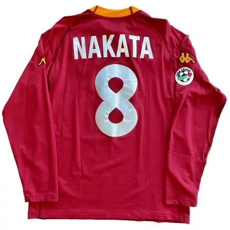 AS Roma(ASローマ) サッカー ユニフォーム 00/01 #8 中田 オーセンティック