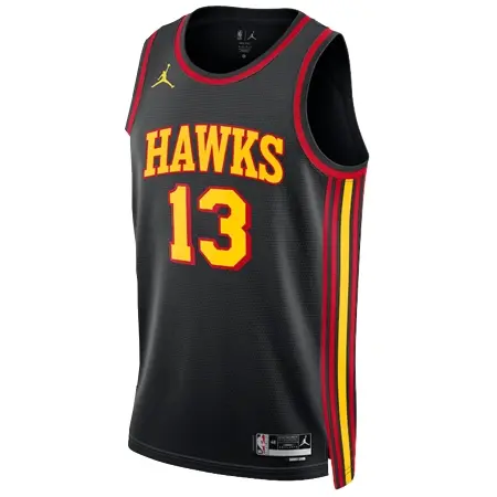 Atlanta Hawks(アトランタ ホークス) バスケットボール ユニフォーム Jordan ステイトメントエディション スウィングマン ユニフォーム – ブラック – ボグダン・ボグダノビッチ