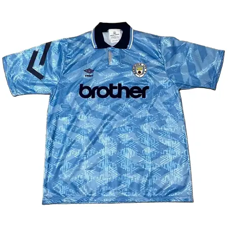 Manchester City FC(マンチェスター・シティFC) サッカー ユニフォーム 1991 Home