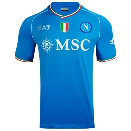 SSC Napoli(SSCナポリ) サッカー ユニフォーム 23/24 公式 ホーム 半袖 （選手名、背番号、パッチ込み）