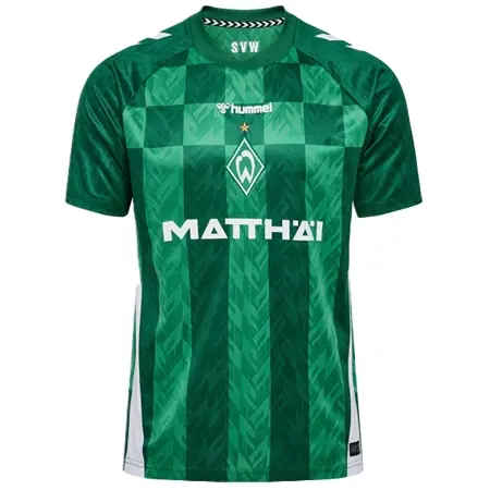 SV Werder Bremen(ヴェルダー・ブレーメン) サッカー ユニフォーム 24/25 公式 ホーム 半袖 （選手名、背番号、パッチ込み）