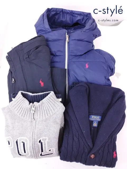 RALPH LAUREN カーディガン ダウンジャケット パーカー 6 ポニー刺繍 キッズ 男の子 計4点