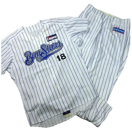 BayStars(横浜ベイスターズ) 野球 ユニフォーム デサント 選手実使用 ♯18 三浦大輔 08年