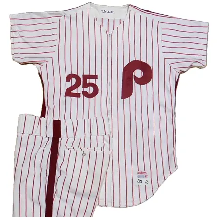 Philadelphia Phillies(フィラデルフィア・フィリーズ) 野球 ユニフォーム 1983 MOLINARO ホーム ユニフォーム 上下 Wilson