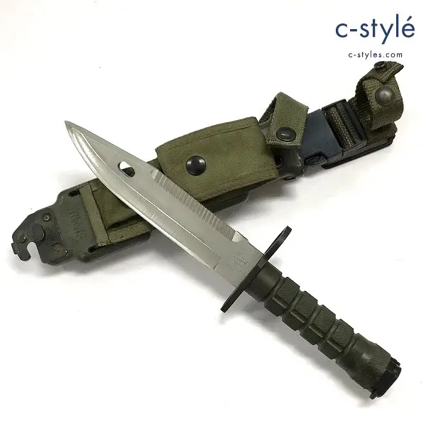 BUCK バック サバイバルナイフ 188/U.S.A. 全長:約31cm 刃渡:約15.5cm アーミーナイフ BAYONET