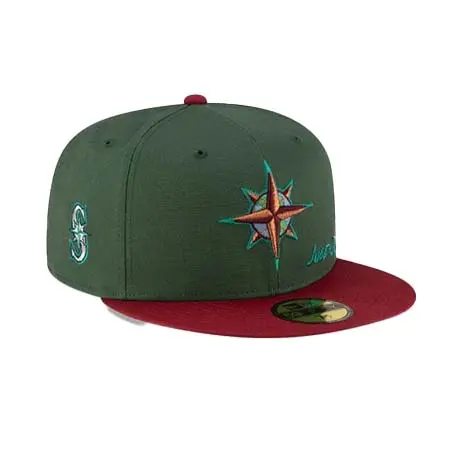 New Era (ニューエラ) 59FIFTY Just Don x MLB Earth Day シアトル・マリナーズ