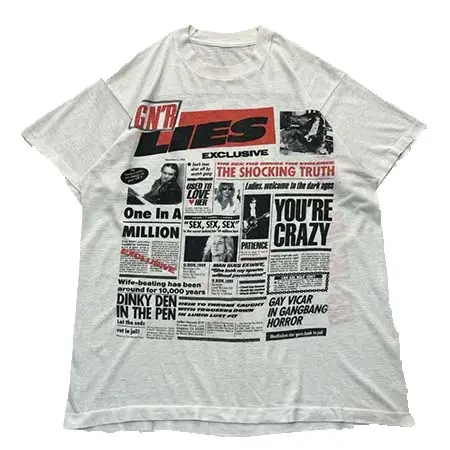 ロックTシャツ(ROCK T-SHIRT) GUNS N ROSES(ガンズアンドローゼズ) GN’R LIES TEE