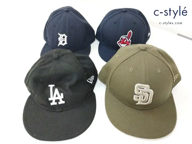NEW ERA ニューエラ キャップ 7 7/8 8 59FIFTY 4点 クリーブランドインディアンス ロサンゼルスドジャース 他