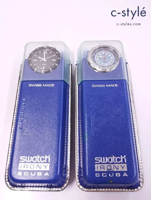 Swatch スウォッチ 腕時計 レッド×シルバー ブラック×シルバー クォーツ