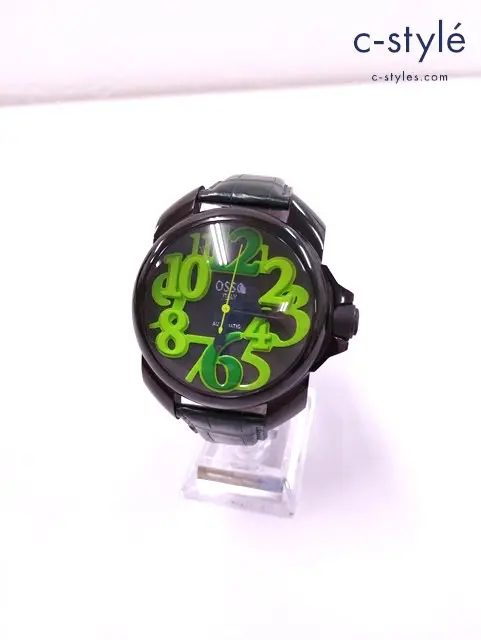 OSSO ITALY オッソイタリィ 腕時計 グリーン×ブラック Vigoroso CJ01 自動巻き