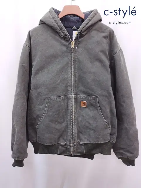 Carhartt カーハート アクティブジャケット 2XL カーキ系 フード ジップアップ