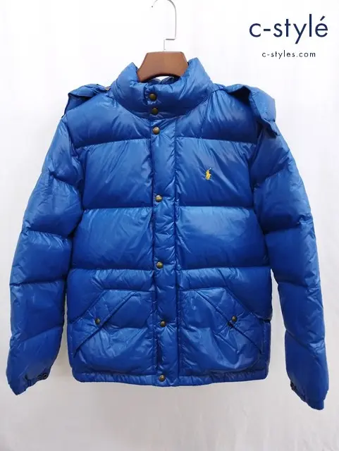 POLO RALPH LAUREN ダウンジャケット XL ブルー ポニー刺繍 323795538003 キッズ 男の子