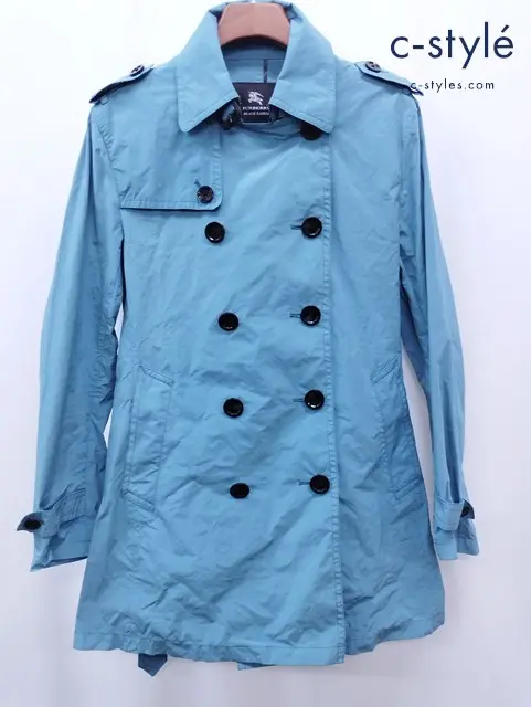 BURBERRY BLACK LABEL ショートトレンチコート LL エメラルドグリーン BMA70-206-74
