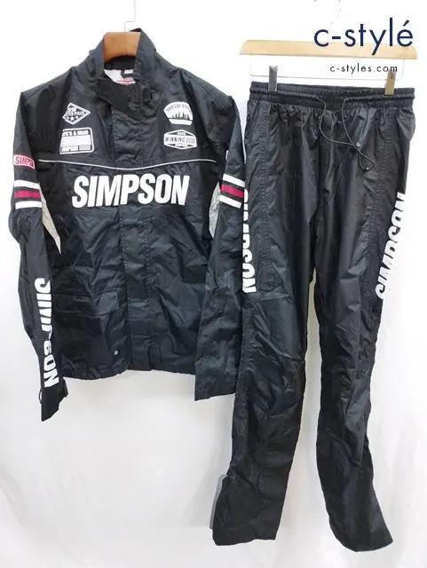 SIMPSON シンプソン ナイロンジャケット パンツ L ブラック