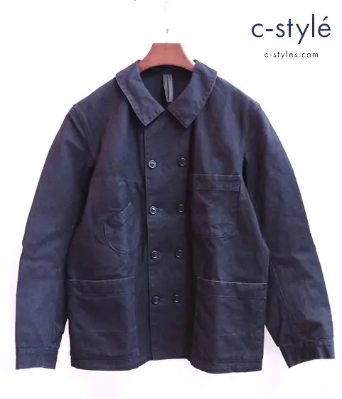 COHERENCE コヒーレンス ジャケット M ブラック KEES SELVEDGE YACHT CANVAS JACKET