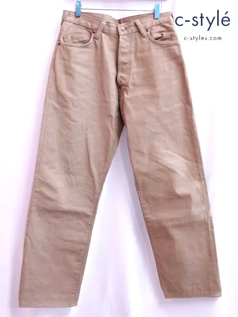 EVISU エヴィス デニムパンツ 34 ベージュ系 YAMANE Lot.1959 ボタンフライ