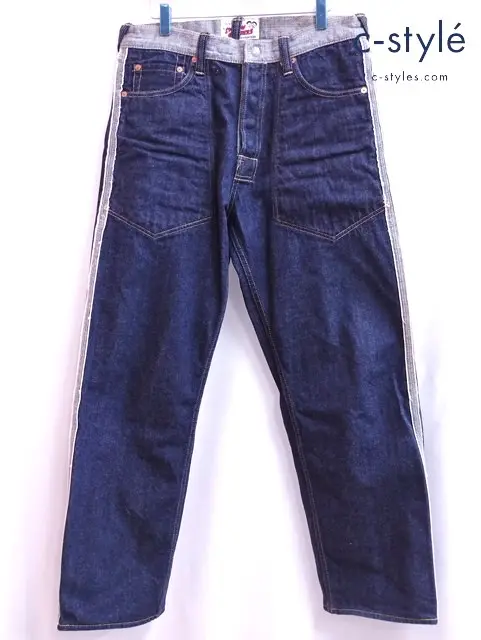 EVISU Paris エヴィスパリス デニムパンツ 32 SIOTANI BROTHERS リバーシブル ボタンフライ