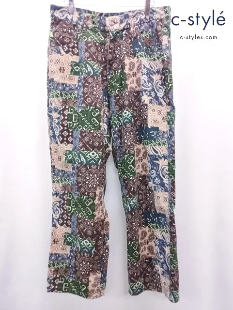 HUF ハフ パンツ 32 ブラウン系 CLASSIC CORD PANT 総柄