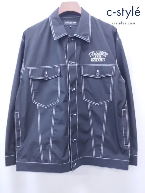 BLACK EYE Patch ブラックアイパッチ シャツジャケット L ブラック ボタン