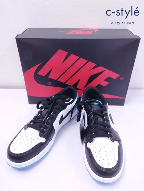 NIKE ナイキ スニーカー 26.5cm ホワイト×ブラック AIR JORDAN 1 RETRO LOW OG CZ0790-104