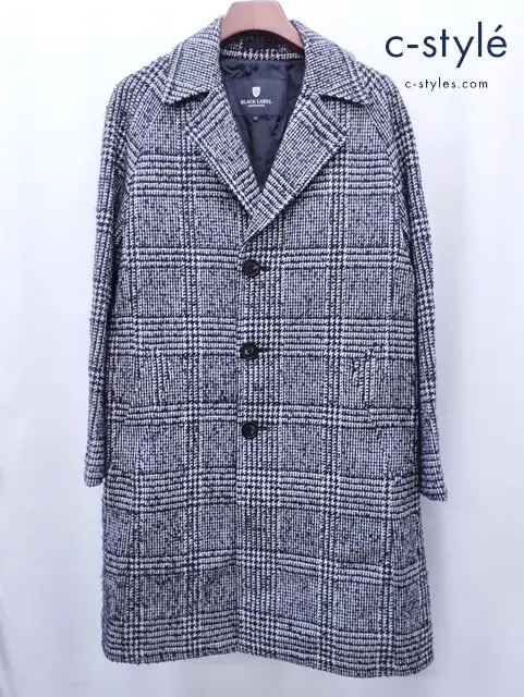 BLACK LABEL CRESTBRIDGE ブラックレーベルクレストブリッジ コート M ブラック×ホワイト 51F52-852-06