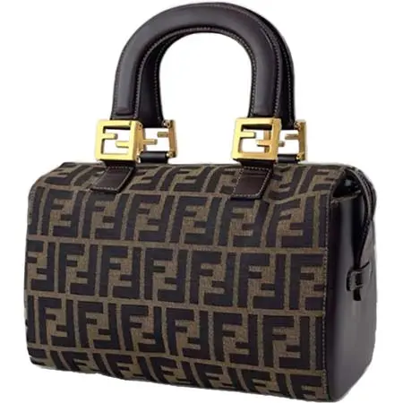 FENDI (フェンディ) アーカイブ mini Boston Bag Zucca