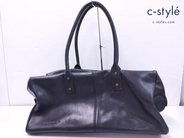 nudie jeans ヌーディージーンズ ボストンバッグ ブラック レザー