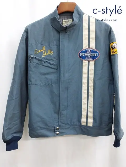 TOYS McCOY トイズマッコイ ジャケット L ブルー ジップアップ 10137238 ワッペン