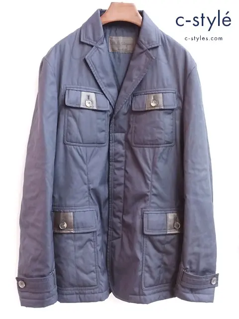 Salvatore Ferragamo サルヴァトーレフェラガモ 中綿コート 50 ネイビー