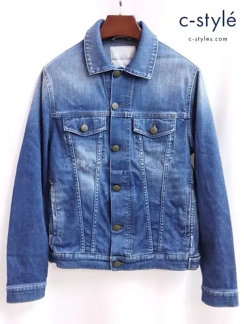JACOB COHEN ヤコブコーエン デニムジャケット XS インディゴ J8064 MILITARY COMF