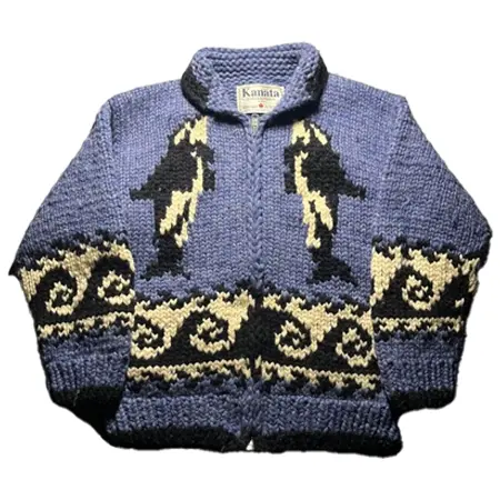 KANATA(カナタ) ヴィンテージ カウチンセーター シャチ