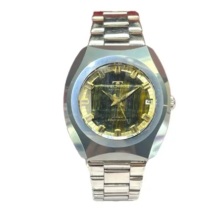 TECHNOS(テクノス) ヴィンテージ 70s HAWK Borazon 自動巻き 虎目石文字盤