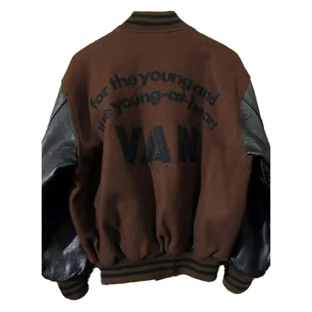 VAN JAC(バンジャケット) ヴィンテージ 80-90s 袖レザー アーチロゴ スタジャン