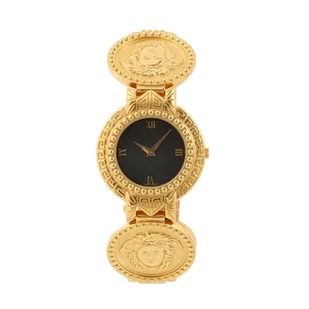 VERSACE(ヴェルサーチ) ヴィンテージ ラウンドメデューサプレートウォッチ