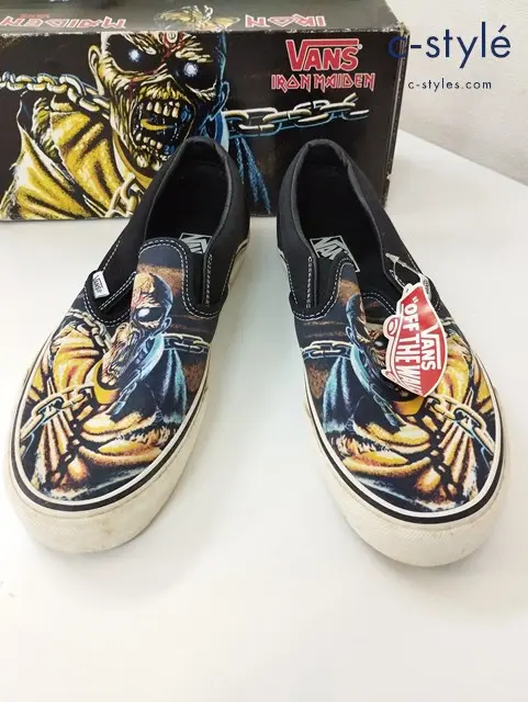 VANS × IRON MAIDEN ヴァンズ×アイアンメイデン スニーカー US9.5 ブラック Classic Slip On VN-0EYE2AA