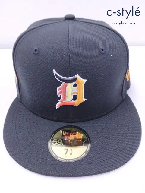 NEW ERA 59FIFTY キャップ帽 ブラック 7・3/8 デトロイト・タイガース JUNGLE TEAM 13109079 帽子