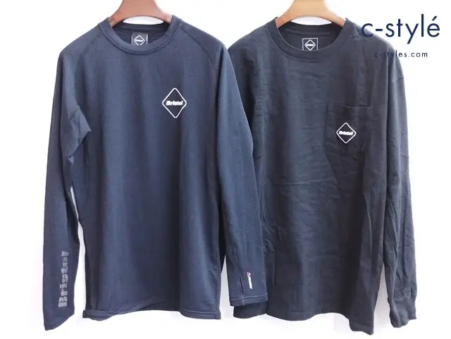 F.C.Real Bristol エフシーリアルブリストル Tシャツ 長袖 L XL ブラック POLARTEC